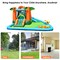 Inflatable Water Slide Bounce House With Splash Pool Ball Pit Climbing Wall Kids